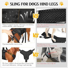 Dog Sling for Large Medium Dogs' Hind Leg for Assisted Mobility
