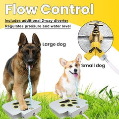Dog Sprinkler Drinking Water Dispenser with Stainless Steel Braided Hose