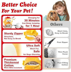 Dog Toys to Keep Them Busy Jumping Music Mode(Chick)