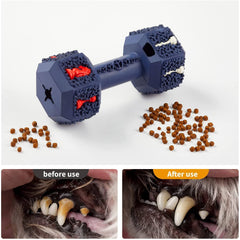 Dumbbell Indestructible Dog Teething Chew Toys