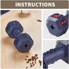 Dumbbell Indestructible Dog Teething Chew Toys