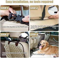 Durable Dog Car Barrier with Full View Mesh Panel and Adjustable Straps