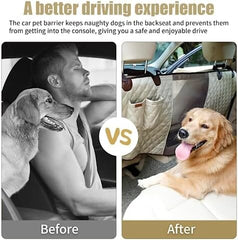 Durable Dog Car Barrier with Full View Mesh Panel and Adjustable Straps