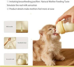Feeding Bottle with Nipples for Newborn Kittens