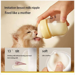 Feeding Bottle with Nipples for Newborn Kittens