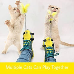 Feet Tied Cat Feather Toy