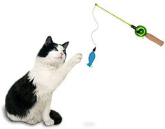 Fishing Rod Interactive Wand Cat Toy