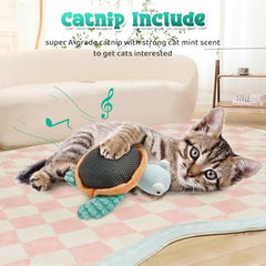 Flapping Fins Cute Turtle Interactive Catnip Toy