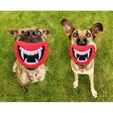 Funny Devil's Lip Squeaky Dog Toy