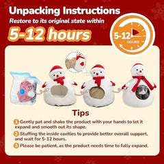 Funny Teddy Fleece Cat Bed Cave for Pets