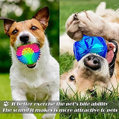 Glow in The Dark Dog Toys Soccer Ball with Straps
