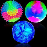 Glow in The Dark Dog Toys Soccer Ball with Straps