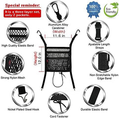 Handbag Holder of 3 Layers Mesh Net Pocket Bag