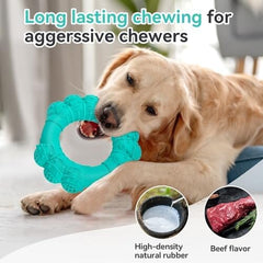 Indestructible Dog Chew Ring Toys for Aggressive Chewers