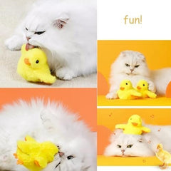 Interactive Cat Exercise Toys with Lifelike Quacking Sound
