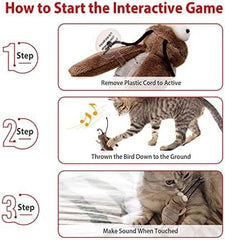 Interactive Cat Toys Electronic Motion Activated Bug Sound