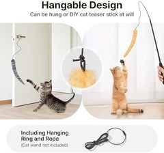 Interactive Indoor Kitten Kicker for Kitty Exercise 9.8 Inches