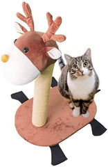 Kitten Scratcher with Feather Toy