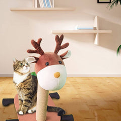 Kitten Scratcher with Feather Toy