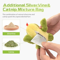 Lifelike Frog chrip Interactive Cat Toys for Indoor Cats