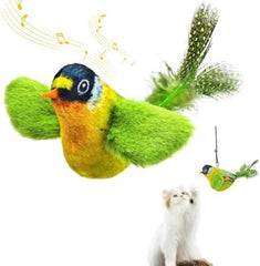 Lifelike Sparrow Interactive Sound Simulation Sparrow Feathers Hanging by Elastic String