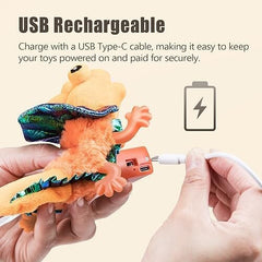 Lizard Kitten Toy with Catnip for Indoor Cats Kicker