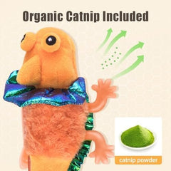 Lizard Kitten Toy with Catnip for Indoor Cats Kicker