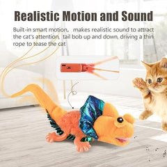 Lizard Kitten Toy with Catnip for Indoor Cats Kicker