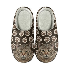 Meow-some Slippers: Casual Lightweight 3D Cat Print Cotton Slippers