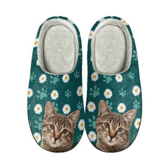 Meow-some Slippers: Casual Lightweight 3D Cat Print Cotton Slippers