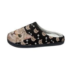 Meow-some Slippers: Casual Lightweight 3D Cat Print Cotton Slippers