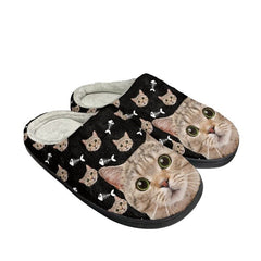 Meow-some Slippers: Casual Lightweight 3D Cat Print Cotton Slippers
