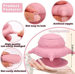 Milk Feeder Bowl with 4 Teats for Nursing Puppies