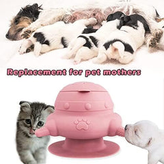 Milk Feeder Bowl with 4 Teats for Nursing Puppies