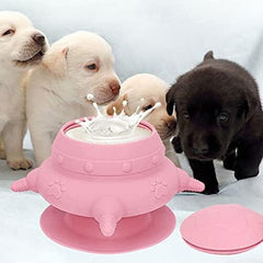 Milk Feeder Bowl with 4 Teats for Nursing Puppies