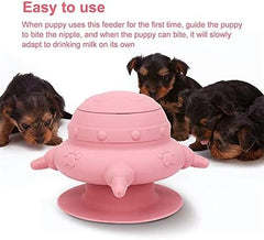 Milk Feeder Bowl with 4 Teats for Nursing Puppies