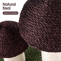 Mushroom Natural Durable Sisal Board Cat Scratchers Pole