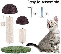Mushroom Natural Durable Sisal Board Cat Scratchers Pole