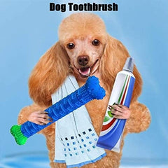 Natural Rubber Bite Resistant Dog Toothbrush Toy