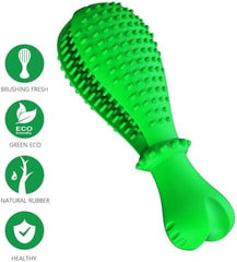 Natural Rubber Tough Hard Dog Interactive Toys Toothbrush for Training and Dental Care
