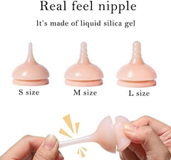 Newborn Animals Milk Bottles for Nursing with Replacement Nipples, Pet Feeder Set (1 Bottle+S/M/L Nipple+1 Syringe)