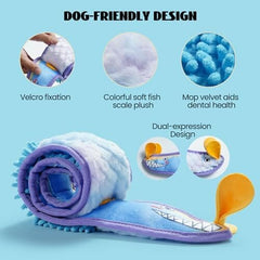 No Stuffing Eel Crinkle Dog Squeaky Toys