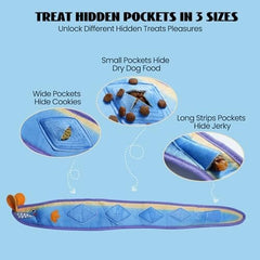 No Stuffing Eel Crinkle Dog Squeaky Toys