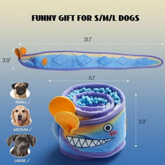 No Stuffing Eel Crinkle Dog Squeaky Toys