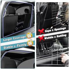 One-Piece Escape-Proof Back Seat Mesh Dog Car Net Barrier Black