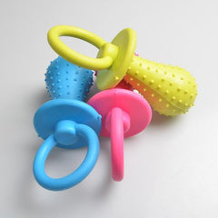 Pacifier Shape Dog Teething Chew Toy