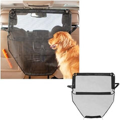 Padded Steel Frame with Heavy Duty Coated Dog Car Net Barrier for Car, Truck or SUV