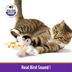 Penguin Flying Bird Cat Toy Infused with Catnip in The Wings