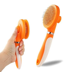 Pet Grooming Brush and Self Cleaning Slicker Brush