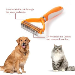 Pet Grooming Brush and Self Cleaning Slicker Brush